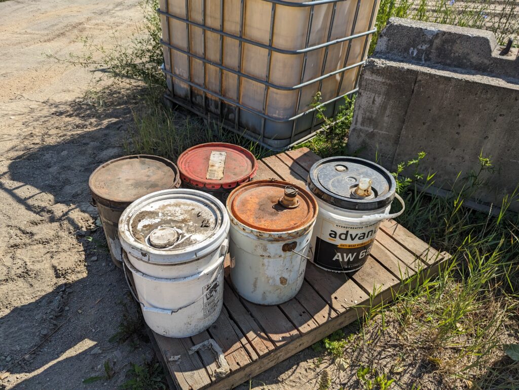 Waste Oil Buckets